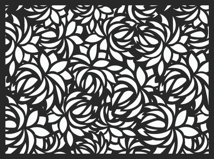 Цветочный узор для лазерной резки