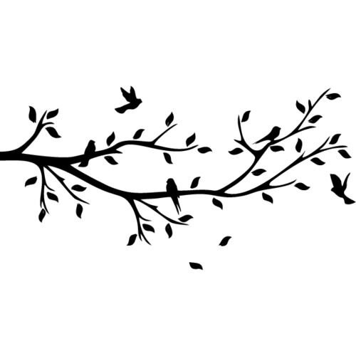 Ветка дерева с листьями вектор