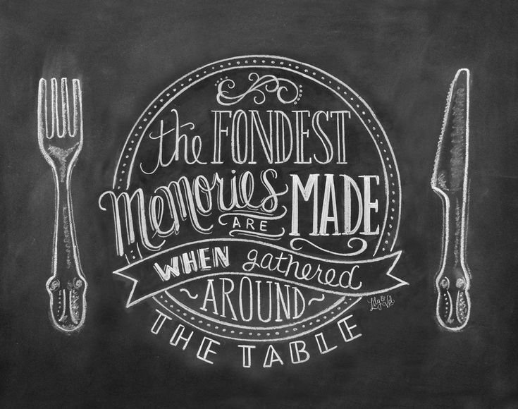 Надписи на грифельной доске мелом