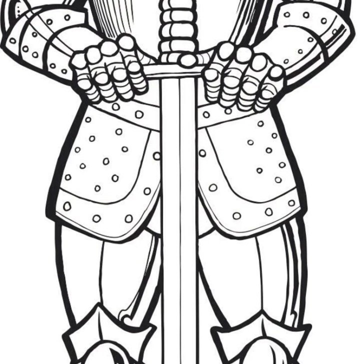 Рыцарские доспехи раскраска