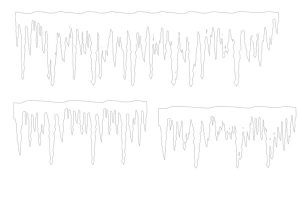 Вытынанки сосульки