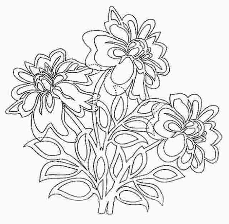 Цветы трафарет для вырезания