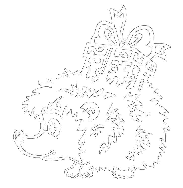 Трафареты на окна на новый год