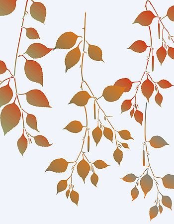 Ветка с листьями