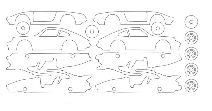 Машинка из фанеры чертежи