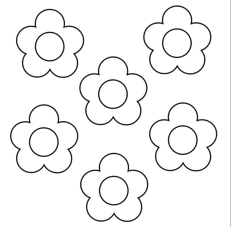 Цветочки для аппликации