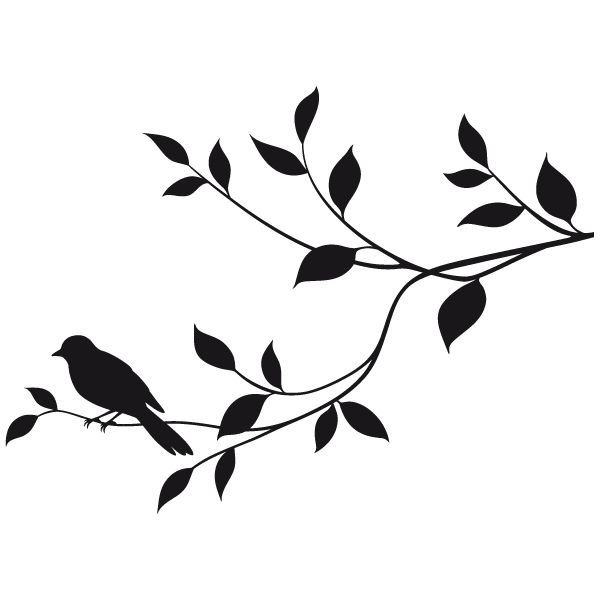 Ветка силуэт