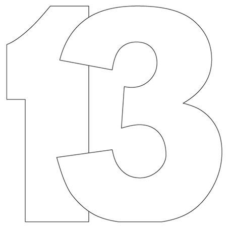 Трафарет для торта цифра 3