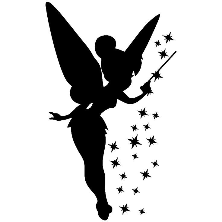 Фея Тинкербелл силуэт
