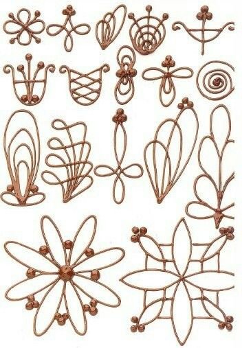 Узоры из шоколада