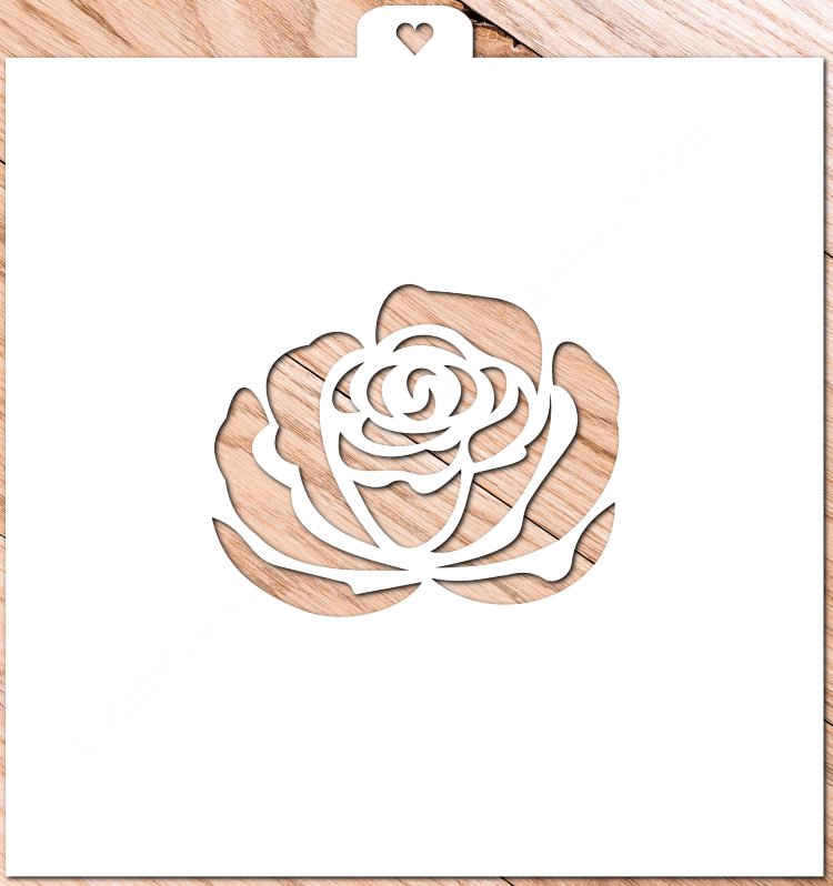 Трафарет розочки для яиц