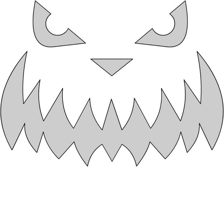 Тыква на Хэллоуин трафарет