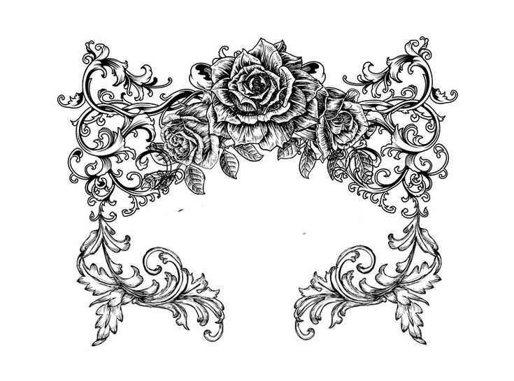 Трафарет в винтажном стиле