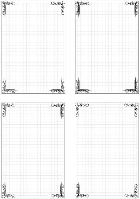 Линованные листы для блокнота