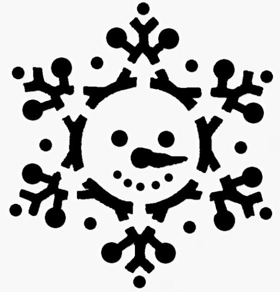 Трафареты для искусственного снега снежинки