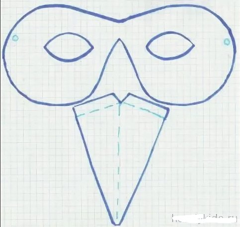 Маска журавля