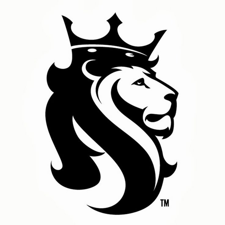 Лев с короной в профиль