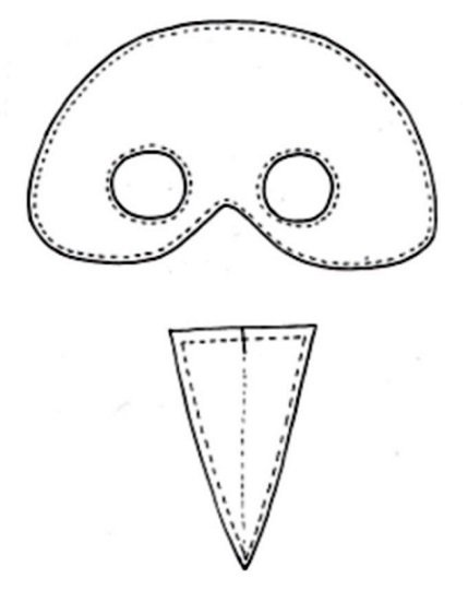 Маска журавля