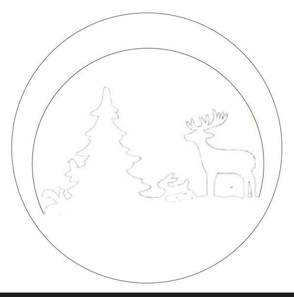 Вытанки месяц для украшения окна