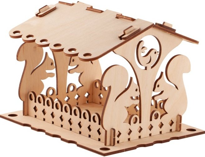 Кормушка для птиц конструктор деревянный