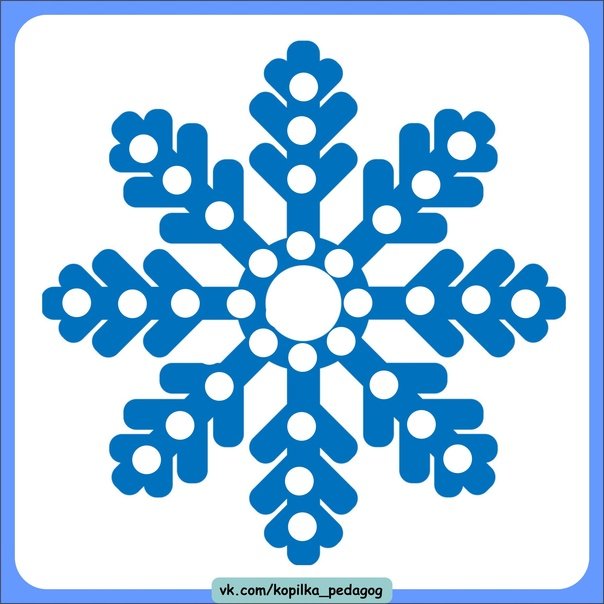 Снежинка для пластилинографии