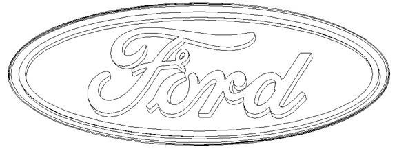 Значок Форд раскраска