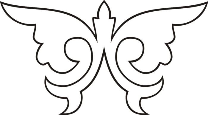 Казахский орнамент трафарет