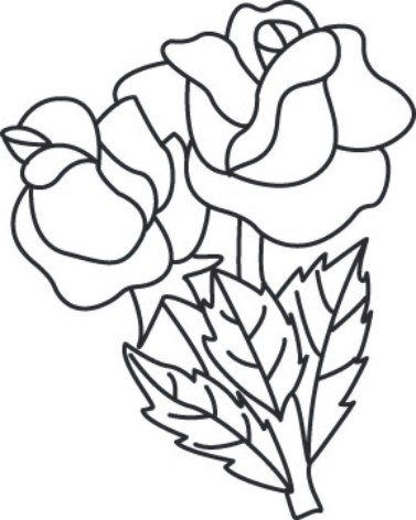 Трафарет "розы"