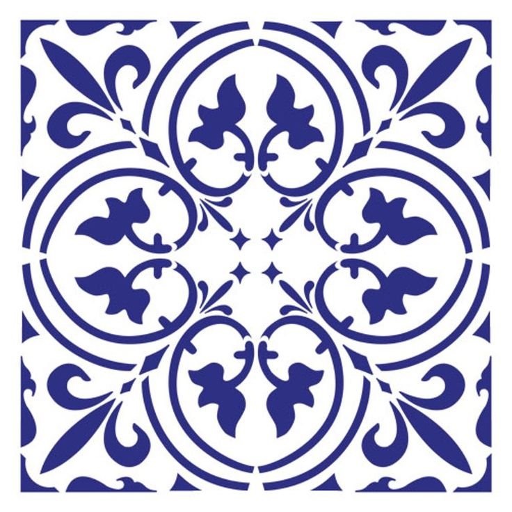Трафарет азулежу 10х10