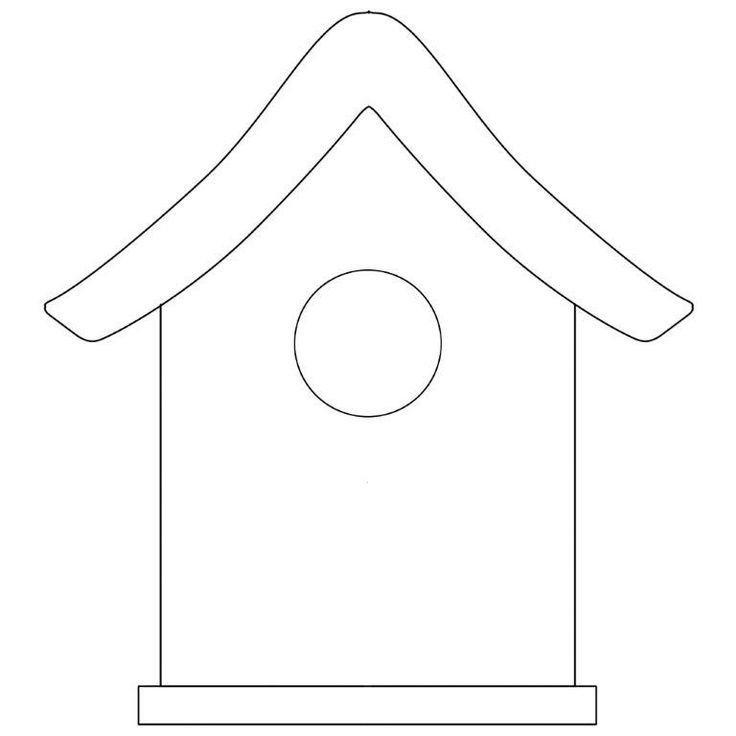 Шаблон скворечника для аппликации