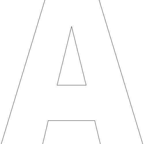 Объемные буквы трафарет