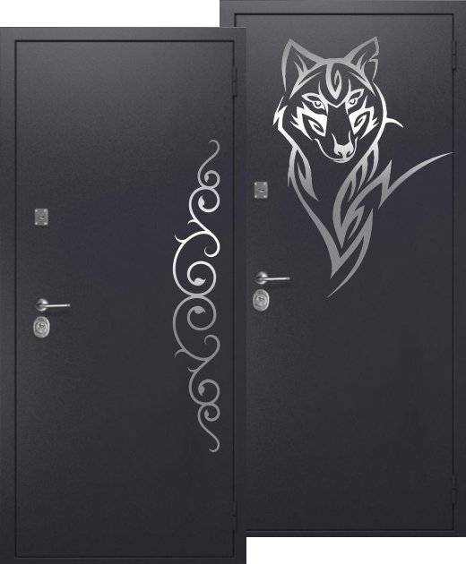 Входная дверь в узором