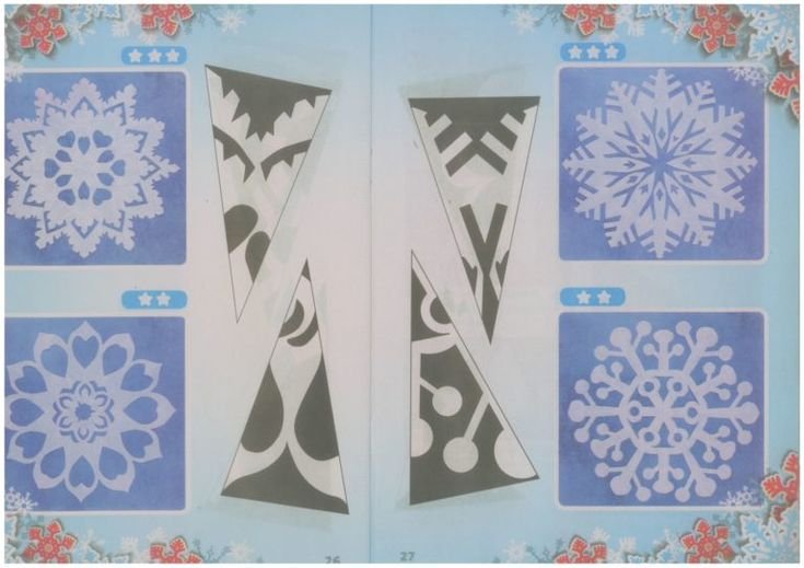 Снежинки из салфеток на окна