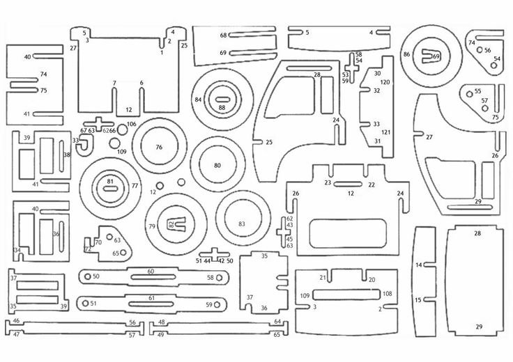 Чертеж корабля из фанеры для выпиливания лобзиком