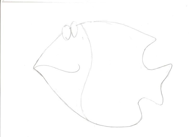 Трафарет "рыбки"