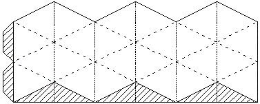 Развертка флексагона для склеивания
