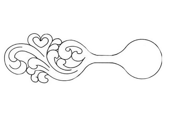 Лекало для деревянной ложки