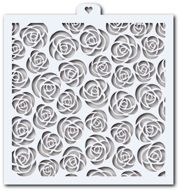 Трафарет "розы"