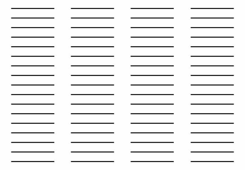 Разлинованный лист формата а4