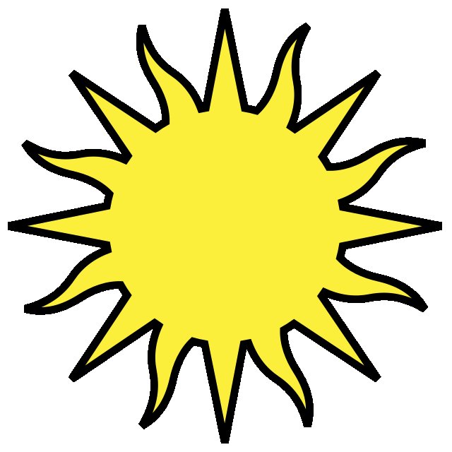 Солнце для вырезания