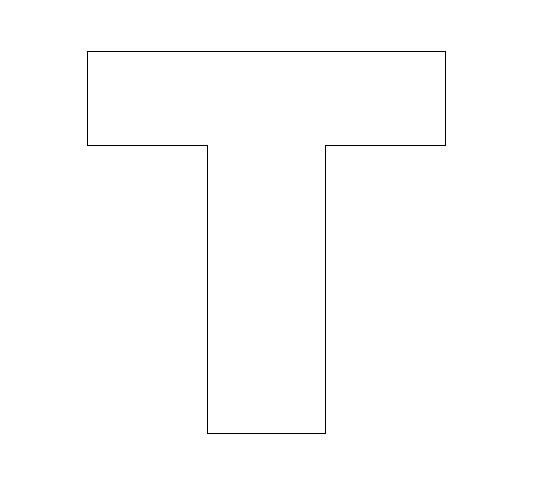 Трафаретная буква т