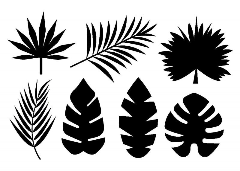 Трафареты "листья"