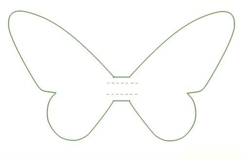 Выкройка бабочки из бумаги