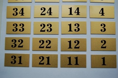 Наклейка на почтовый ящик с номером квартиры