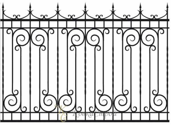 Кованый забор