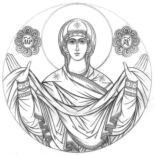 Оранта икона Божией матери