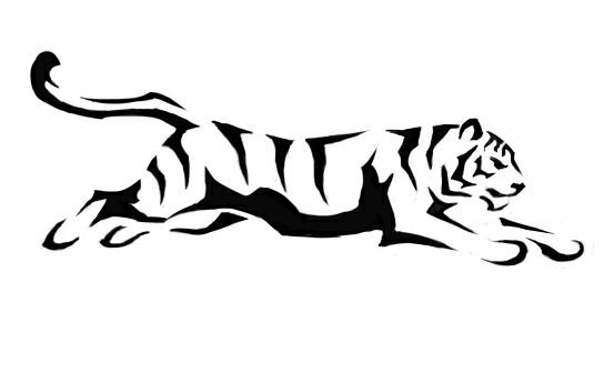 Силуэт тигра