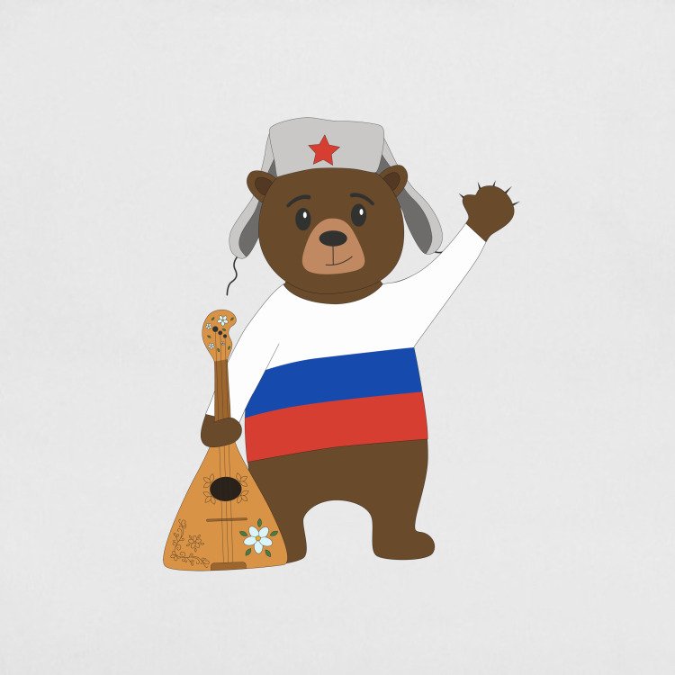 Медведь с балалайкой