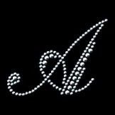 Красивая буква в стразами