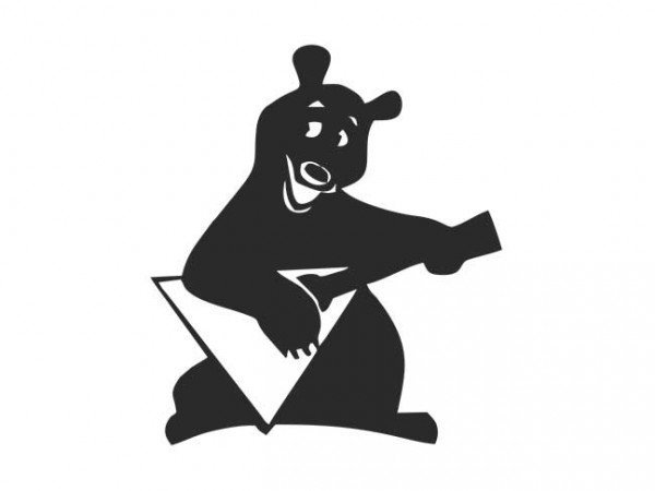 Силуэт медведя